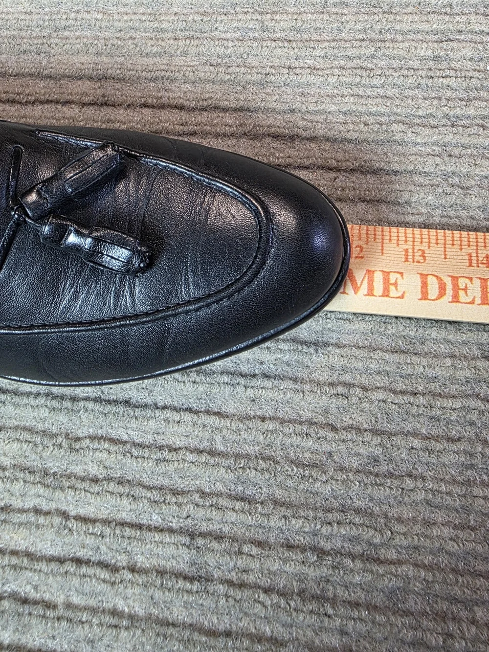 Zelli Loafers Shoes Mens Size 11 M Black Leather Tassel Handcrafted Italy.
